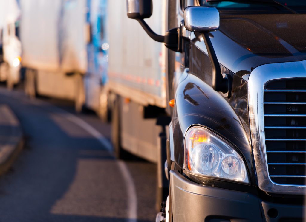 Close up image of a truck