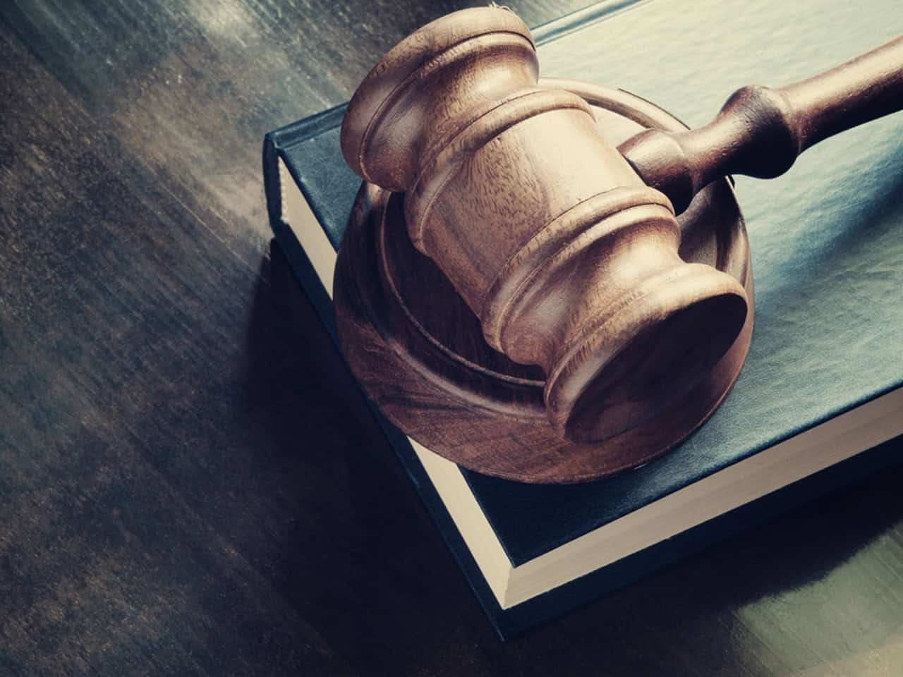 gavel resting on top of a book