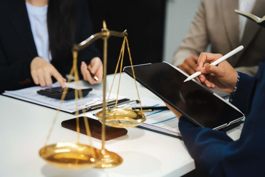 lawyers in meeting