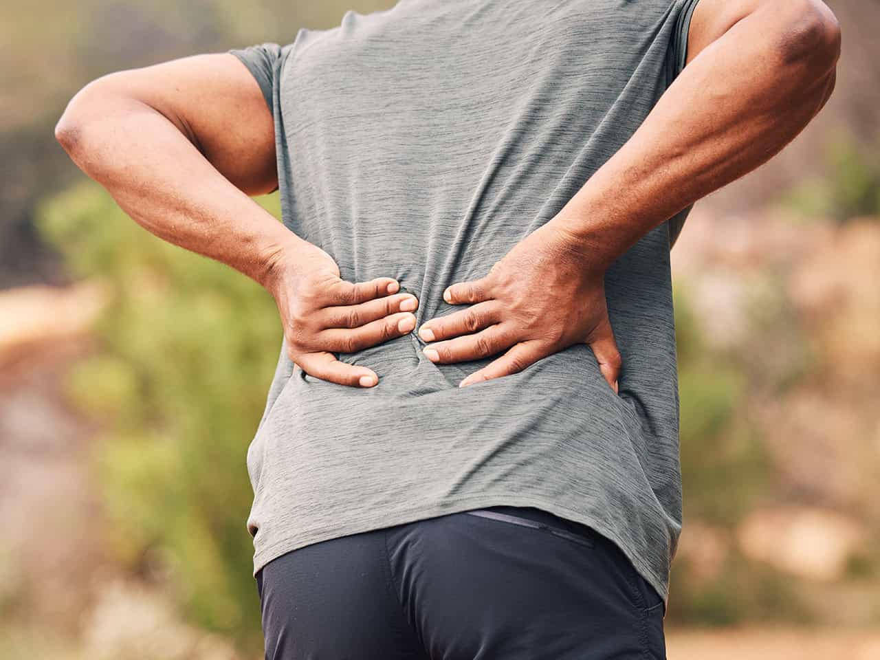 Man with back pain