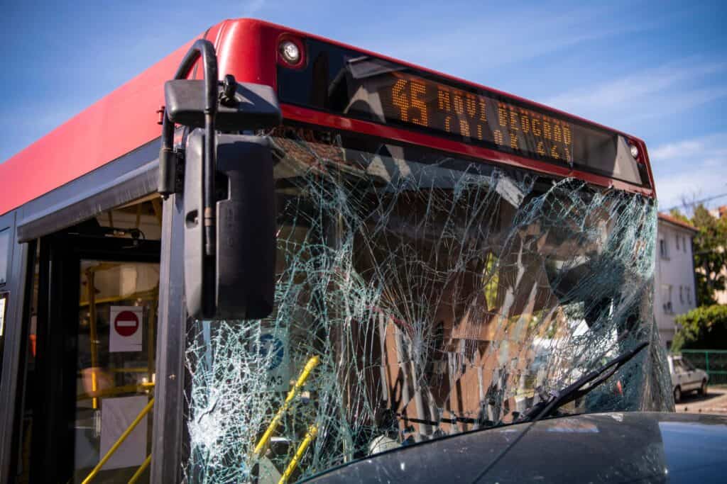 bus accident scene